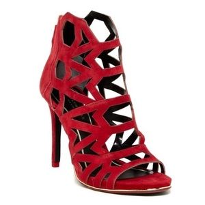 Kenneth Cole New York Bayne Caged Pump in Cherry